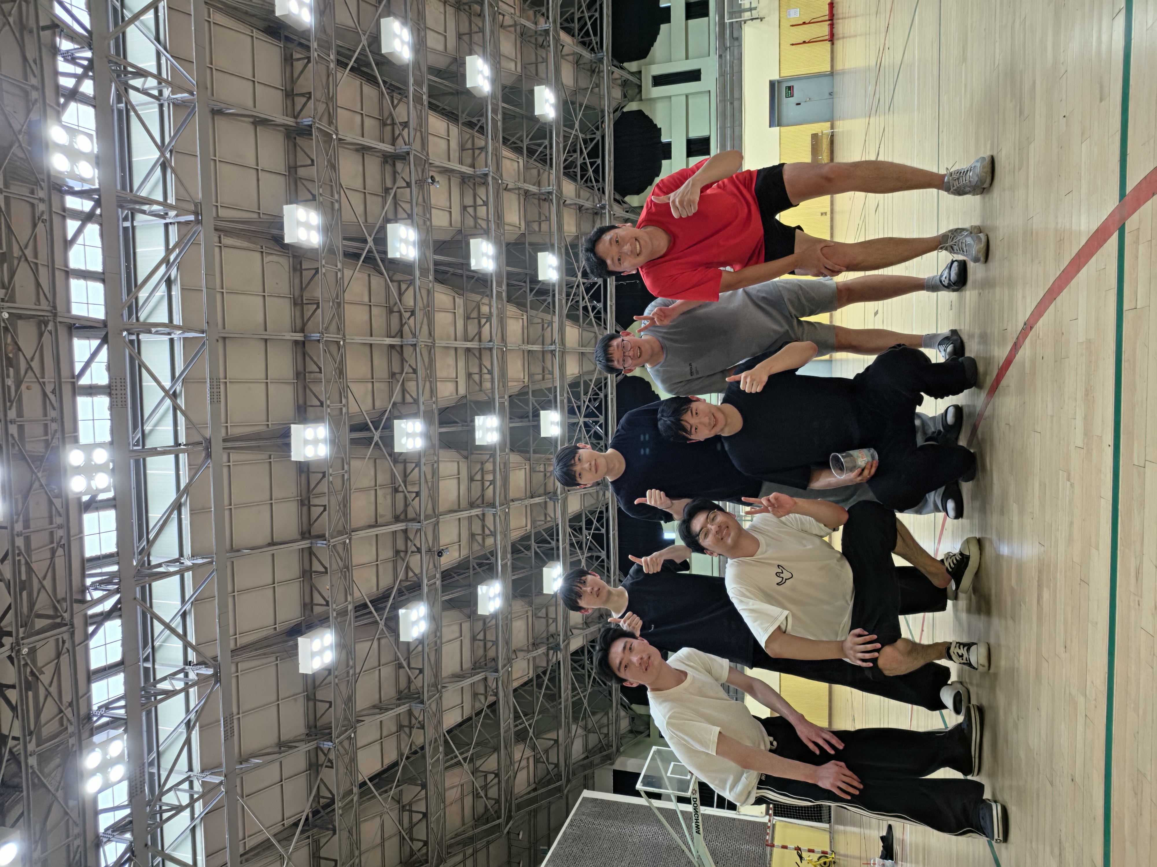 IRDL students after badminton and basketball workout day