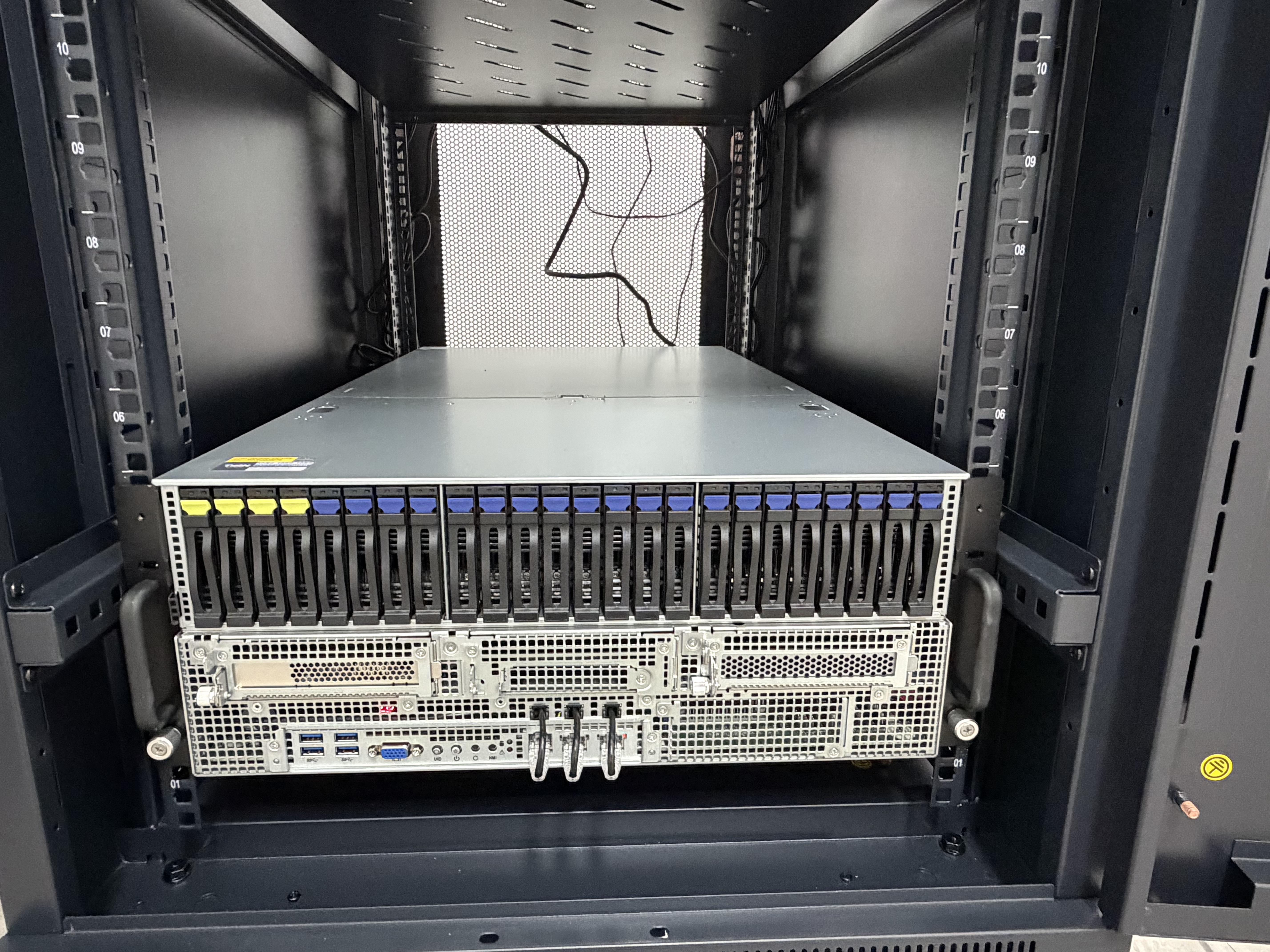 IRDL AI server system close-up